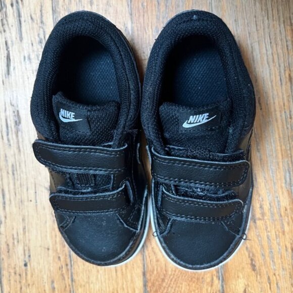 Nike Capri 3 Leather 'Black White' velcro sneakers Sz 8C - Picture 5 of 10